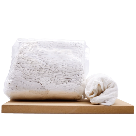 Chiffons blancs en coton recyclé 1kg